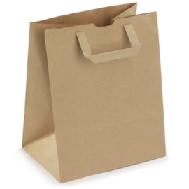 250 sacs kraft à poignées plates extérieures