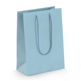 25 sacs pelliculés bleu clair effet mat