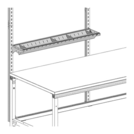 Poste d'emballage SYSTEM FLEX - Etagère métallique 1000x200 mm
