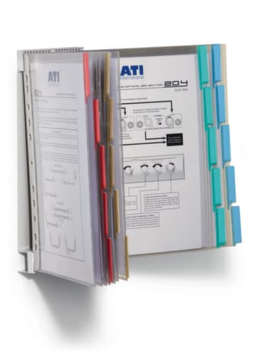 Durable Wand-Sichttafelsystem VARIO®, mit 20 Sichttafeln in DIN A4