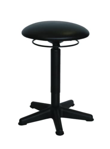 Drehhocker, Sitz schwarz, Gleitern