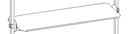 Rocholz Schrägboden für Packtisch, Breite x Tiefe 1630 x 450 mm