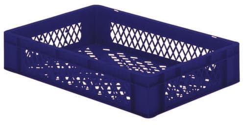 Lakape Euronorm-Stapelbehälter Favorit Wände + Boden durchbrochen, blau, Inhalt 22 l