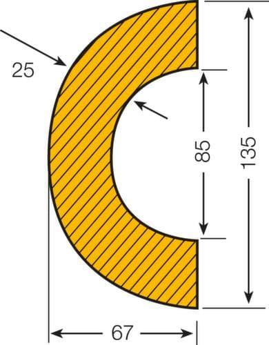Moravia Rohrschutz in Bogenform