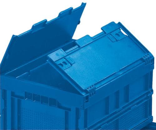 Walther Faltsysteme Faltbox, blau, Inhalt 200 l, Klappdeckel