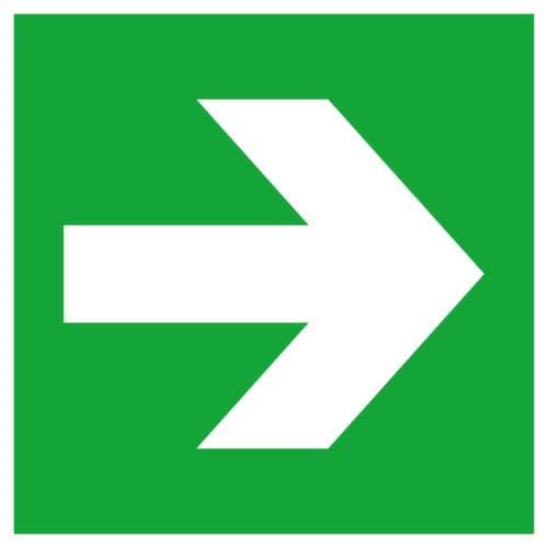 Fluchtwegschild SafetyMarking® Pfeil, Aufkleber, langnachleuchtend