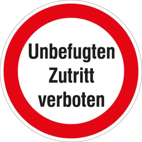 Türschild "Unbefugten Zutritt verboten"