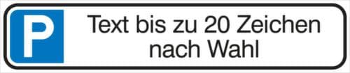 Aluminium-Parkplatzschild, Wandschild