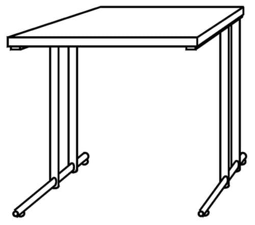 Schreibtisch Terra Nova mit C-Fußgestell