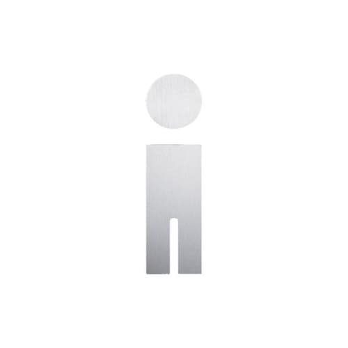 Türschild mit Silhouette, "WC Herren"