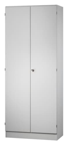 Flügeltürenschrank Up and Down, 5 Ordnerhöhen, grau/silber