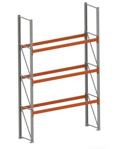 META Palettenregal MULTIPAL für 8 Paletten, 2870 mm breit, 4 Lagerebenen