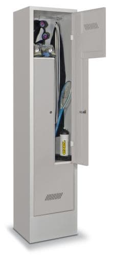 PAVOY Z-Garderobenschrank Basis mit 2 Abteilen, Abteilbreite 400 mm