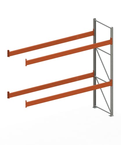 META Palettenregal MULTIPAL für 12 Paletten, 3685 mm breit, 3 Lagerebenen