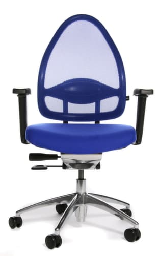 Topstar Bürodrehstuhl Open Base + Art OPEN BASE 10 mit Body-Balance-Tec®-Gelenk, Netzrückenlehne, blau
