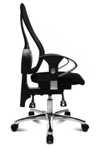 Topstar Bürodrehstuhl Sitness 15 mit Permanentkontakt-Mechanik, Netzrückenlehne, schwarz