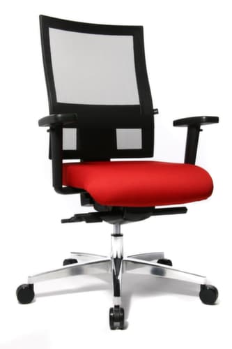 Topstar Drehstuhl Sitness 60 mit Body-Balance-Tec-Gelenk, Netzrückenlehne, rot