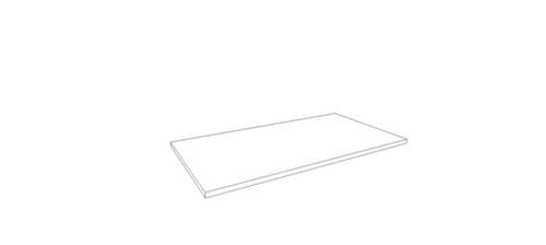 Quadrifoglio Abdeckplatte T45 für Büroschrank/-regal, Breite x Tiefe 860 x 450 mm