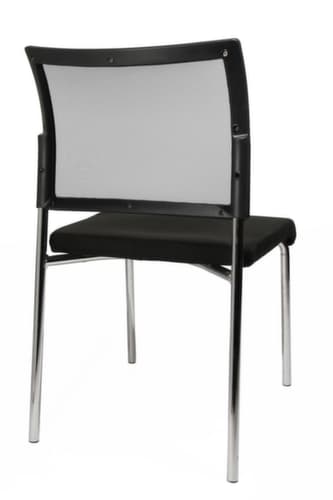 Topstar Besucherstuhl Visit 10 mit Netzrücken, Sitz Stoff (100% Polypropylen), schwarz