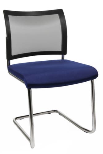 Topstar Besucherschwinger Visit 20 mit Netzrücken, Sitz Stoff (100% Polypropylen), blau