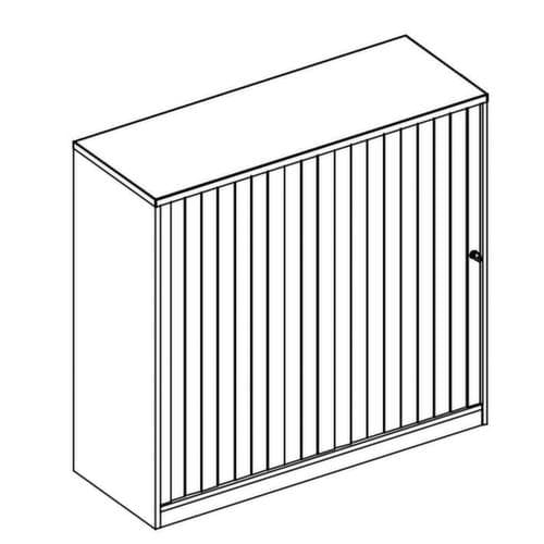 Nowy Styl Querrollladenschrank E10, 1,5 Ordnerhöhen