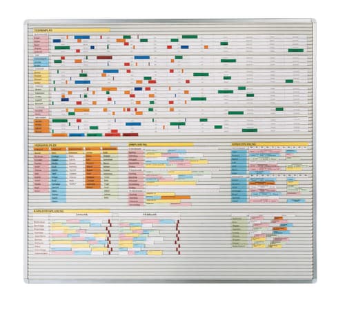 EICHNER Planungstafel mit Schienen, Höhe x Breite 940 x 1600 mm