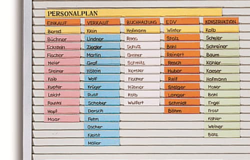 EICHNER Planungstafel mit Schienen, Höhe x Breite 940 x 1600 mm