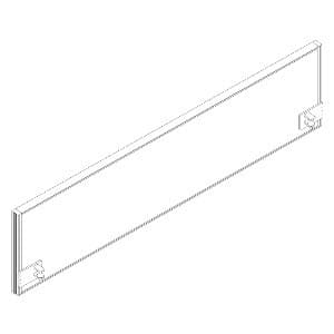 Schallabsorbierende Tischtrennwand RQ60 Screen / S41, Höhe x Breite 480 x 1800 mm