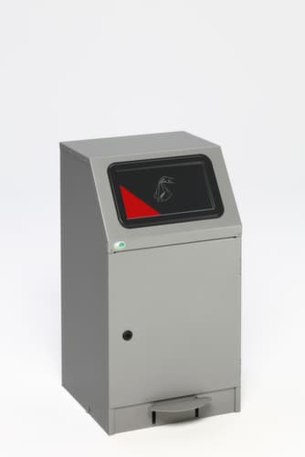 VAR Wertstoffbehälter WSG 45, 43 l, silber, Deckel anthrazit