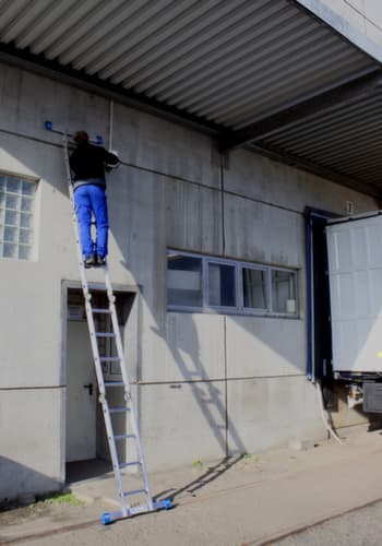 Krause vierteilige Mehrzweck-Klappleiter STABILO® Professional, 4 x 4 profilierte Sprossen