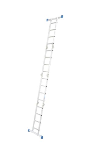 Krause vierteilige Mehrzweck-Klappleiter STABILO® Professional, 4 x 4 profilierte Sprossen