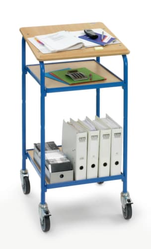 fetra Mobiles Pult, RAL5007 Brillantblau