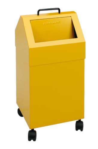 stumpf Feuerhemmender Wertstoffbehälter, 45 l, RAL1003 Signalgelb, Deckel RAL1003 Signalgelb