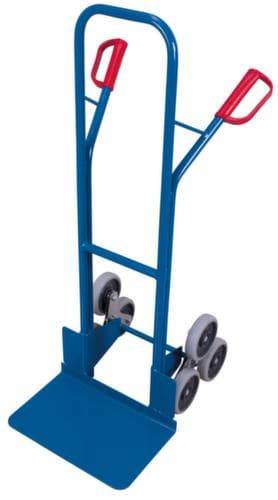 VARIOfit 3-Stern-Treppenkarre, Traglast 200 kg, Schaufelbreite 480 mm, Vollgummi-Bereifung