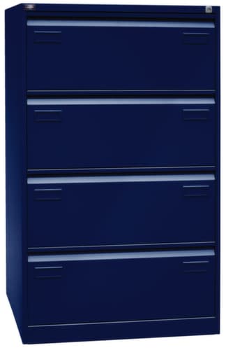 Bisley Hängeregistraturschrank Light, 4 Auszüge, oxfordblau/oxfordblau