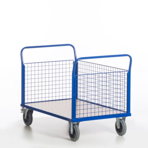 Rollcart Gitter-Dreiwandwagen, Traglast 500 kg, Ladefläche 1200 x 780 mm