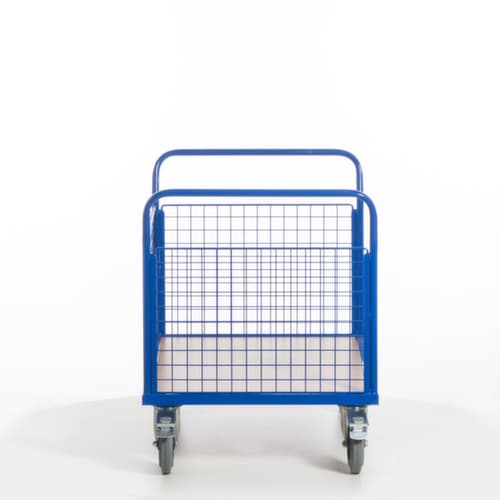 Rollcart Gitter-Dreiwandwagen, Traglast 500 kg, Ladefläche 1200 x 780 mm