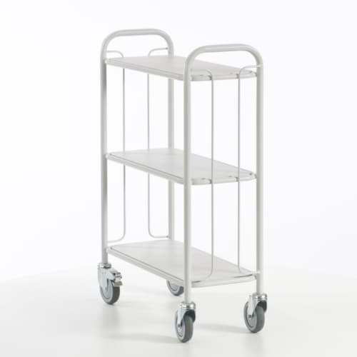 Rollcart Bürowagen, Traglast 150 kg, 3 Etagen