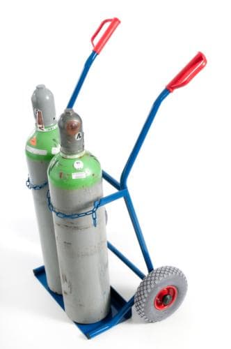 Rollcart Flaschenkarre, für 2x40/50 l Flasche, Luft-Bereifung