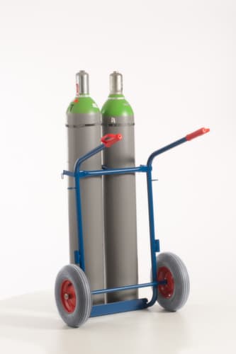 Rollcart Flaschenkarre, für 2x40/50 l Flasche, Luft-Bereifung