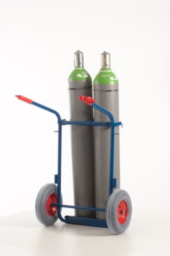 Rollcart Flaschenkarre, für 2x40/50 l Flasche, Luft-Bereifung