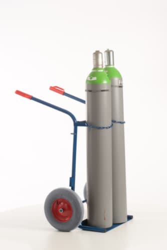 Rollcart Flaschenkarre, für 2x40/50 l Flasche, Luft-Bereifung