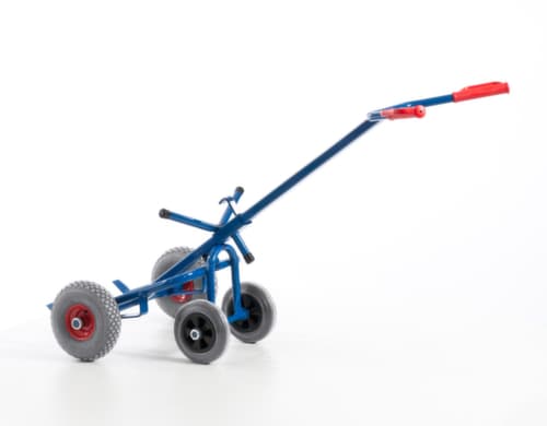 Rollcart Fasskarre mit Stützrädern, Traglast 250 kg, Luft-Bereifung