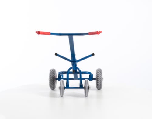 Rollcart Fasskarre mit Stützrädern, Traglast 250 kg, Luft-Bereifung