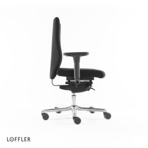 Löffler Bürodrehstuhl mit Taschenfederkern-Sitz, schwarz