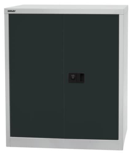 Bisley Aktenschrank Universal, 2 Ordnerhöhen, lichtgrau/anthrazitgrau