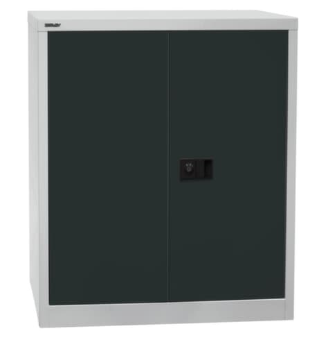 Bisley Aktenschrank Universal, 2 Ordnerhöhen, lichtgrau/anthrazitgrau