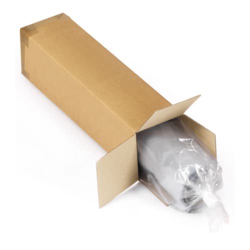 Langer Faltkarton mit Öffnung an Stirnseite, 1-wellig, 1200 x 250 x 250 mm