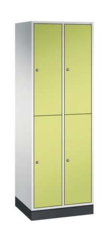 C+P Doppelstöckiger Garderobenschrank Intro, Abteilbreite 260 mm