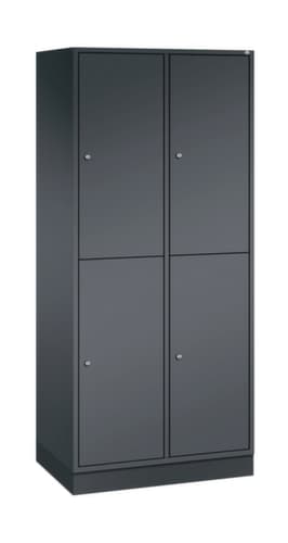 C+P Doppelstöckiger Großraum-Garderobenschrank Intro, Abteilbreite 360 mm